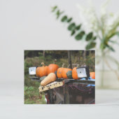 Pumpen auf dem Lkw-Land Personalisiert Postkarte (Stehend Vorderseite)