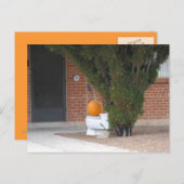 Pumpen auf einer Toilette Postkarte (Vorne/Hinten)