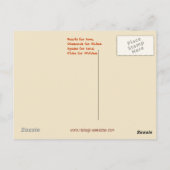 Pumpen auf Karten Vintag Halloween Postkarte (Rückseite)