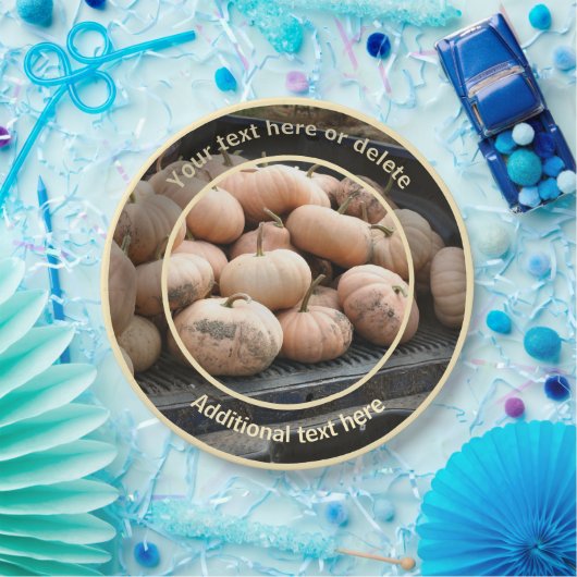 Pumpen auf Lkw Fall als Personalisiertes Party Pappteller (Party)