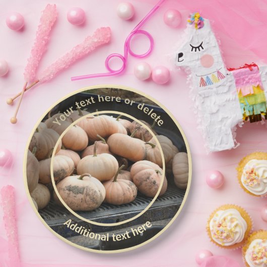 Pumpen auf Lkw Fall als Personalisiertes Party Pappteller (Party)