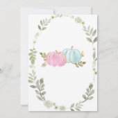 Pumpen Fall Gender Reveitation Einladung (Rückseite)