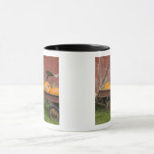 Pumpen in alten Wagen Tasse (Zentrum)