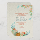 Pumpen in Wasserfarbe Einladung (Vorne/Hinten)