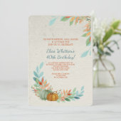 Pumpen in Wasserfarbe Einladung (Stehend Vorderseite)