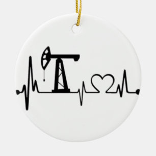 Pumpen-Jack-Herzschlag Keramikornament