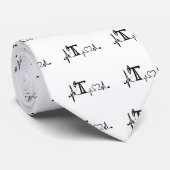 Pumpen-Jack-Herzschlag Krawatte (Gerollt)