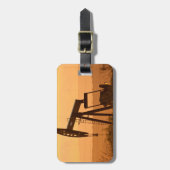 Pumpen-Jack-pumpendes Öl in Westtexas, USA Gepäckanhänger (Vorderseite vertikal)