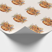 Pumpen mit Blume- Geschenkpapier (Ecke)