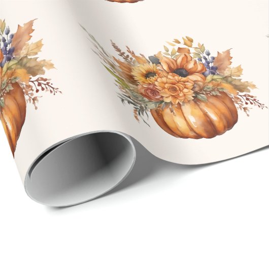 Pumpen mit Blume- Geschenkpapier (Rolleneckpunkt)
