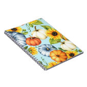 Pumpen, Sonnenblumen, Aquarellbilder Notizblock (Rechte Seite)