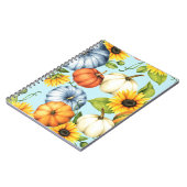 Pumpen, Sonnenblumen, Aquarellbilder Notizblock (Linke Seite)