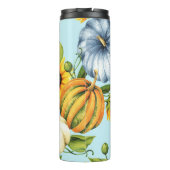 Pumpen, Sonnenblumen, Aquarellbilder Thermosbecher (Rückseite)