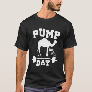 Pumpen-Tagesgrafischer Kamelworkout-T - Shirt