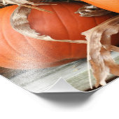Pumpen und getrocknete Maisstämme Herbst 8x10 Fotodruck (Ecke)