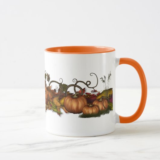 Pumpen und Herbstleder Tasse (Rechts)