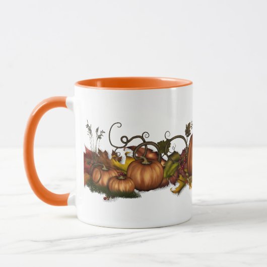 Pumpen und Herbstleder Tasse (Links)