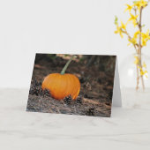 Pumpen und Kiefernzapfen - Note Card Karte (Gelbe Blume)