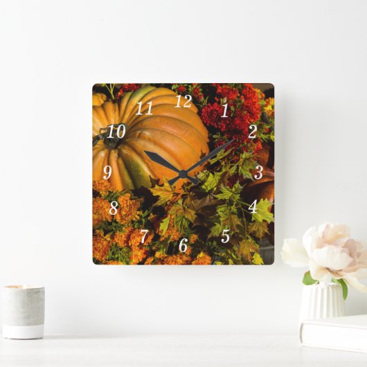 Pumpen- und Mum-Anordnung-Wandschelle Quadratische Wanduhr (Zuhause)