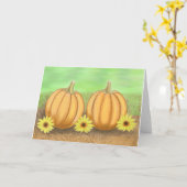 Pumpen und Sonnenblumen Karte (Gelbe Blume)