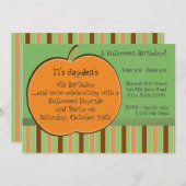 Pumpen und Streifen Einladung (Vorne/Hinten)