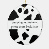 Pumpender laufender Tür-Aufhänger Keramik Ornament (Links)