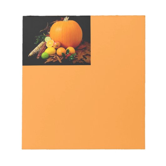 Pumpenkorb Notizblock (Vorderseite)