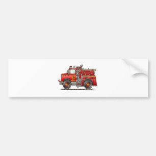 Pumper-Rettungs-Löschfahrzeug-Feuerwehrmann Autoaufkleber
