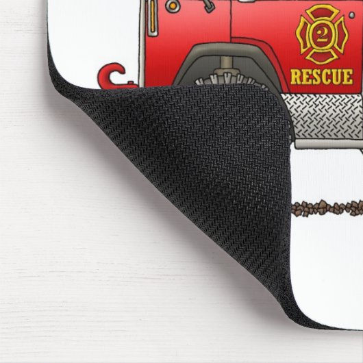 Pumper-Rettungs-Löschfahrzeug-Feuerwehrmann Mousepad (Ecke)