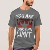 Pumping Strength Sports Say Your Limit Mindset fun T-Shirt (Vorderseite)