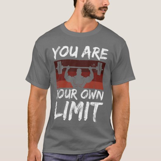 Pumping Strength Sports Say Your Limit Mindset fun T-Shirt (Vorderseite)