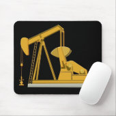 pumpjack Schwarzes Mousepad (Mit Mouse)