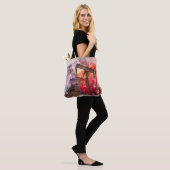 Pumpjack Texan Ikone Aquarell mit Texas Flag Tasche (Am Model)