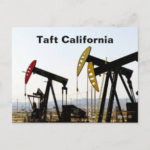 Pumpjacks in Taft, Kalifornien Postkarte