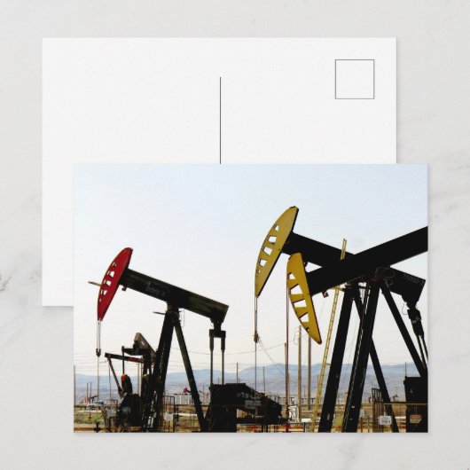 Pumpjacks Postkarte (Vorne/Hinten)