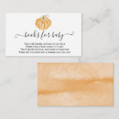 Pumpkantbücher für die Baby Fall Orange Enclosure  Begleitkarte (Vorne/Hinten)