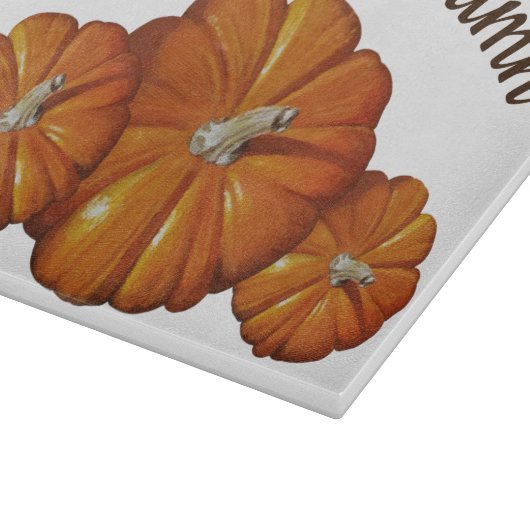 Pumpkantplatine Schneidebrett (Ecke)