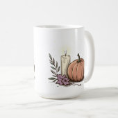 Pumpkanzel mit weichem Glühen Kaffeetasse (VorderseiteRechts)