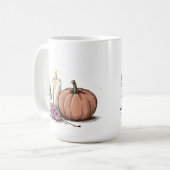 Pumpkanzel mit weichem Glühen Kaffeetasse (Vorderseite Links)