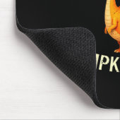 Pumpkasaurus Dinosaur in Pumpkin Kostüm Halloween Mousepad (Ecke)