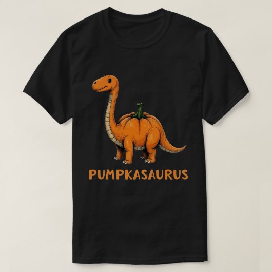 Pumpkasaurus Pumpkin Dinosaur Funny Halloween T-Shirt (Design vorne)