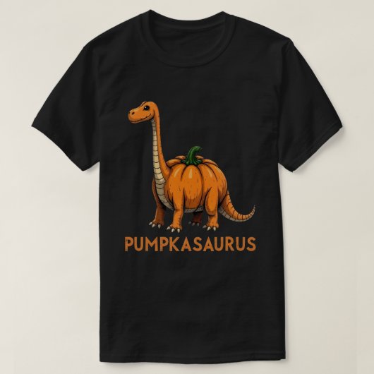 Pumpkasaurus Pumpkin Dinosaur Funny Halloween T-Shirt (Design vorne)