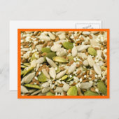 Pumpkassamen und Mix Postkarte (Vorne/Hinten)