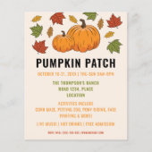 Pumpketten und Autumn lassen Custom Pumpkin Patch Flyer (Vorne)
