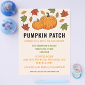 Pumpketten und Autumn lassen Custom Pumpkin Patch Flyer (Einzeln)