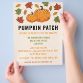 Pumpketten und Autumn lassen Custom Pumpkin Patch Flyer (Hand)