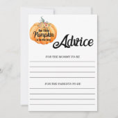 Pumpkettenempfehlung für Mommy Baby Shower Game Einladung (Vorderseite)