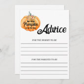 Pumpkettenempfehlung für Mommy Baby Shower Game Einladung (Vorne/Hinten)