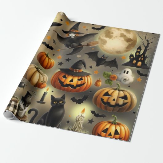 Pumpkettenpapier Geschenkpapier (Ungerollt)