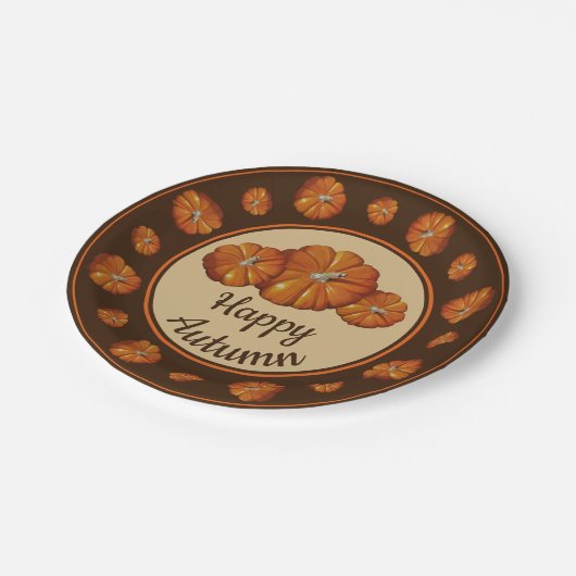 Pumpkettenpapierplatte Pappteller (Schrägansicht)